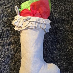 Crown Linen Christmas Stockings